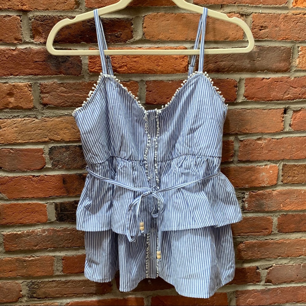 Eloise / Anthropologie Oxford Stripe Top Pajama